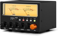 D5 4-Way Audio Switch Stereo EQ Preamp Headphone Amp RCA 1-In 4-Out VU Meter