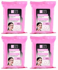 Global Beauty Care Collagen Cleansing Facial Towelettes, Makeup 4 Pack