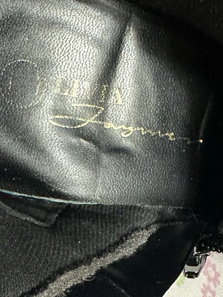 Olivia Thompson Zapatos Botas Mujer Talla 5.5 Negro Plataforma Grueso Tacón Bloque Cremallera Foto 3 de 4