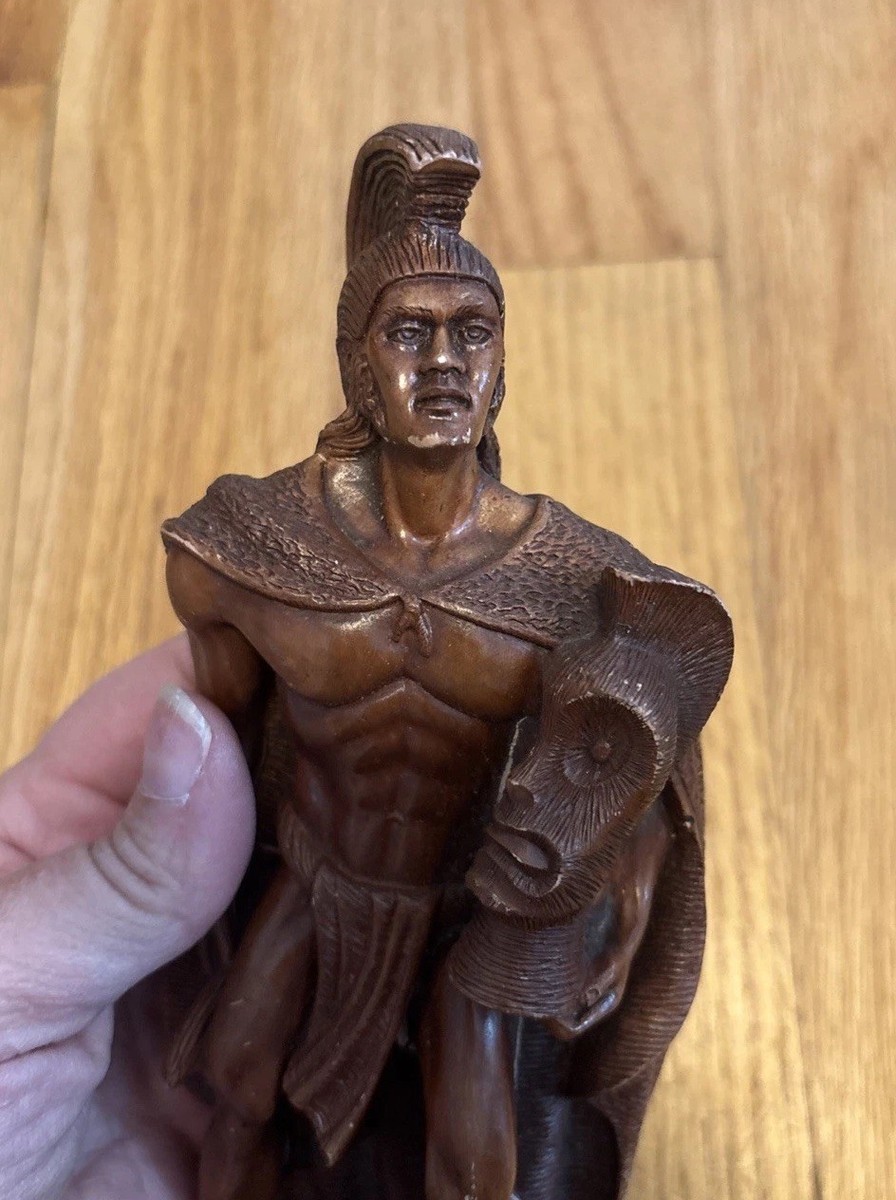 Coco Joe's King Kamehameha Hapa Wood Statues Vintage 7.5