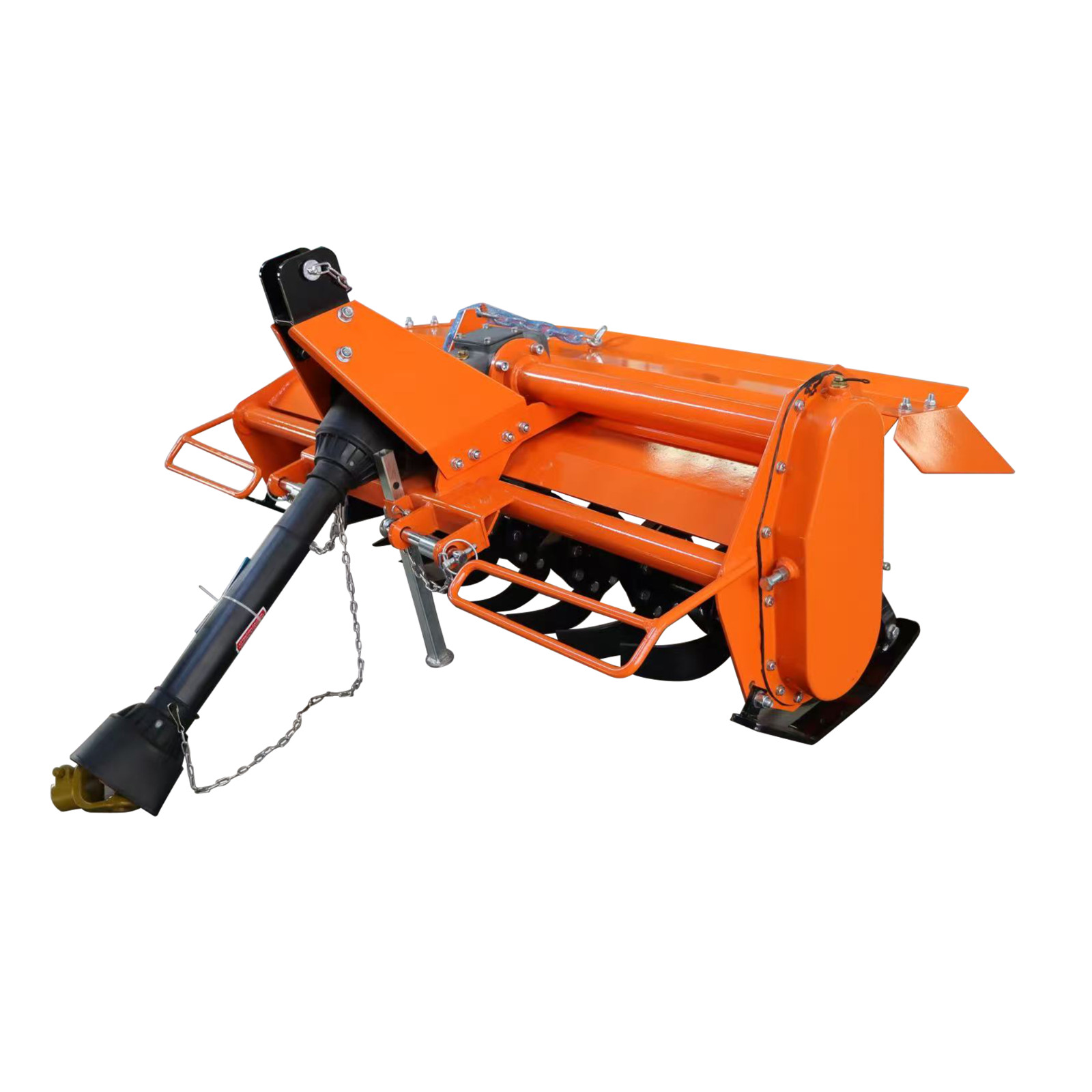 Attachments 3 Point 53" Rotary Tiller Attachment Fits Cat 1 Tractors，Work 5"Deep