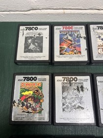 Atari 7800 Games Lot Of 14 Donkey Kong Asteroids Dig Dug Joust Choplifter Jinks
