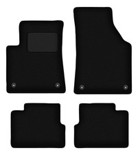 Fußmatten Automatten Velours Schwarz für Jeep Cherokee KL 2013- 4-tlg