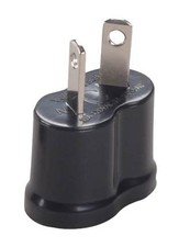 VCT VP-6 Adapter Plug for Australia  New Zealand - Black Angled