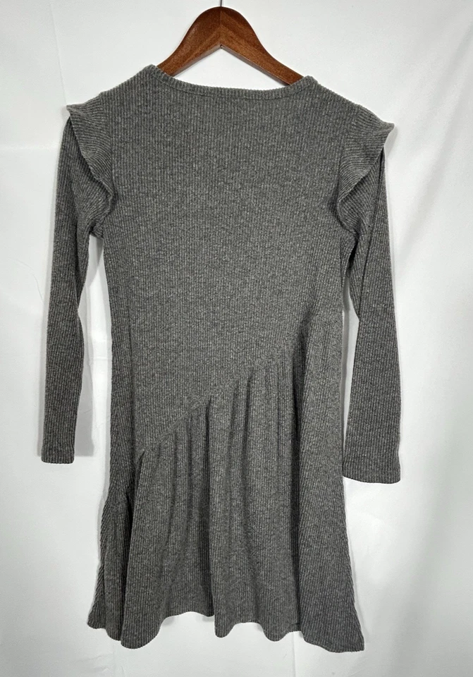 Vestido Suéter Charlotte by Cato Niñas Gris Acanalado Tejido Talla L (14/16) Clásico Foto 2 de 4