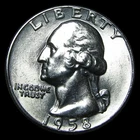 1958 Washington Quarter ---- Unc Coin ---- #PP913