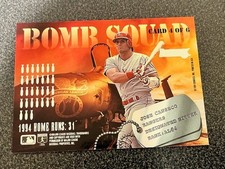 1995 Donruss #4 Jose Canseco/Mcgriff Bomb Squad Rangers Braves