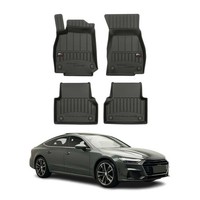 Omac Gummi FußMatten FüR Audi A7 C8 Sportback 2018-2026 Premium Tpe Schwarz 4X