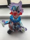 Murano Italy Hand Blown Art Glass Clown 10”