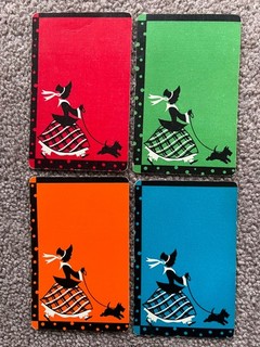 swap playing cards Ladies with dogs