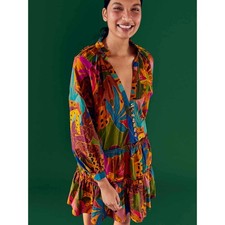 Farm Rio Leopards Jungle Mini Dress