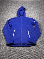 Arc'teryx Jacket Womens Medium Blue Hooded Fleece Full Zip Hiking Hoodie