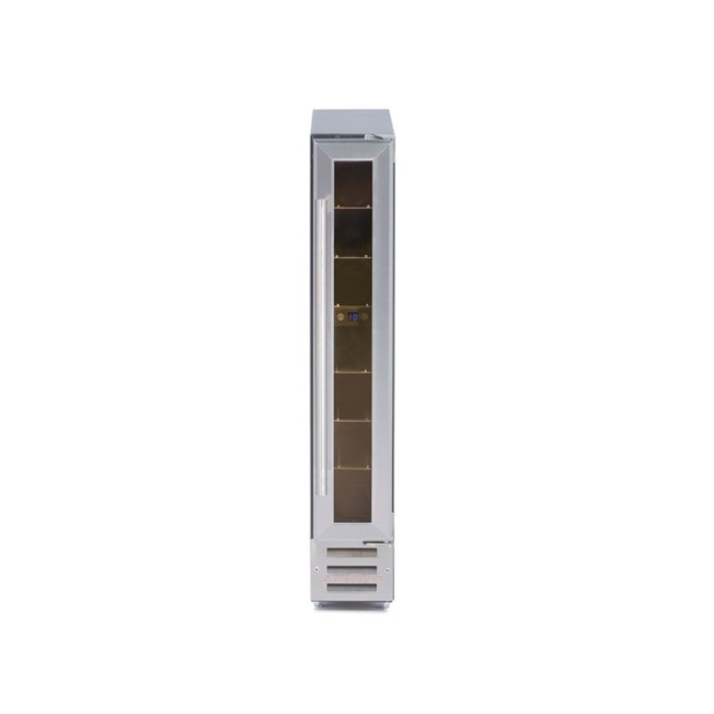 Essentials AEWC150SS Built In 150mm Wine Cooler Wooden Shelves Stainless Steel