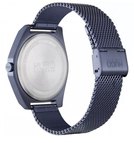 NWB Authentic Hugo Boss 1530109 Men's BUSINESS Watch Stainless Steel Mesh Blue - Picture 4 of 13