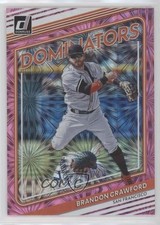 2022 Panini Donruss Dominators Pink Fireworks Brandon Crawford #D-4 5y7