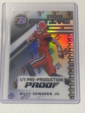 BILLY EDWARDS JR badgers 2025 Leaf Pro Set Metal Pro Active Proof 1/1 (U1)