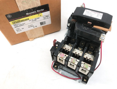 New GE General Electric CR306E002AHA Starter NEMA Size 3 120V Coil 3 Pole