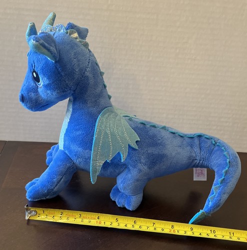 Aurora World 2023 Sparkle Tales Blue Dragon Plush Stuffed Animal Wings Sparkly - Picture 4 of 8