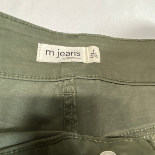 M Jeans By Maurices Jeans Jeggings Grün Stretch L Lang Super Skinny High Rise - Bild 11 von 11