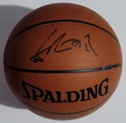 YAO MING Signed Spalding Composite Leather A/C Basketball Rockets HOF UDA & BAS