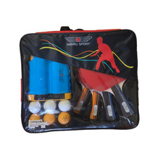 NIBIRU SPORT Indoor Outdoor Table Tennis Ping Pong Set for 4 player w/ Case NEW
