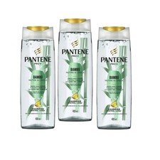 3 PACK PANTENE SHAMPOO BAMBU CONTROL CAIDA 400ml c/u