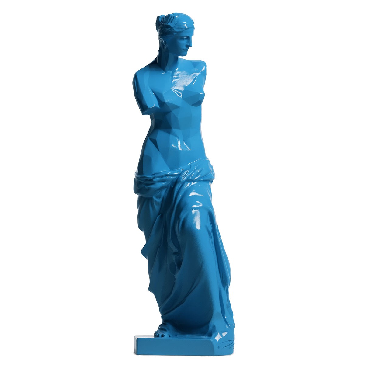 Figurine Orlinski Vénus de Milo bleue pour décoration de salon moderne