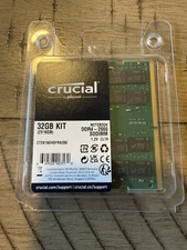 Crucial CT2K16G4SFRA266, 32GB DDR4 Memory for Laptop (16GB X 2)