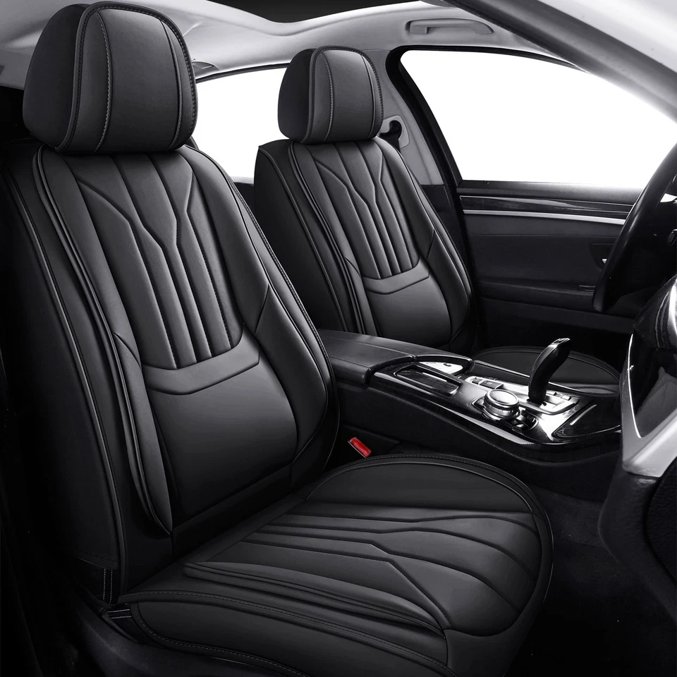 For Hyundai Tucson Accent Sonata Elantra Car Seat Covers Napa Leather Protectors Foto 2 de 4