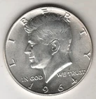 1964 P KENNEDY HALF DOLLAR .50¢ PHILADELPHIA MINT 90% SILVER COIN UNITED STATES