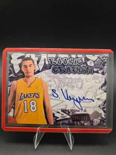 2004 SP Signature Edition GrapHiti #RG-SV Sasha Vujacic RC Autograph 133/200...
