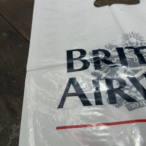 British Airways Unused Plastic Carry Bag - Foto 7 di 8