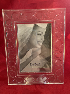 Marquis By Waterford Arabesque Lead Crystal Frame For 4'' x 6'' Photo
