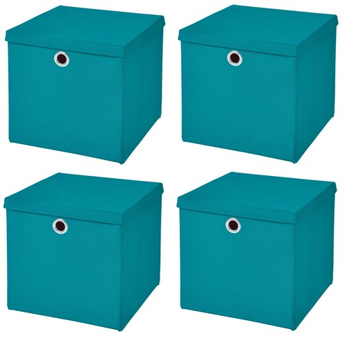 4er Set Aufbewahrungsbox Spielkiste Regalkorb Faltkiste Korb Kinderbox Stoff Box - Bild 62 von 77