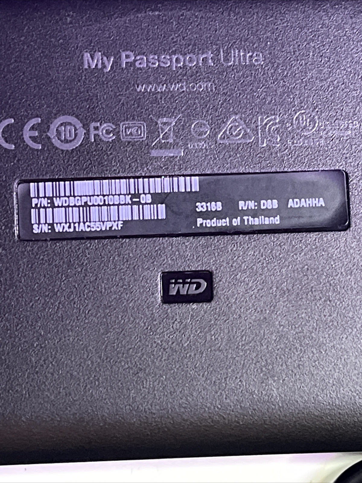 WD My PASSPORT Ultra PORTABLE Hard DRIVE eBay