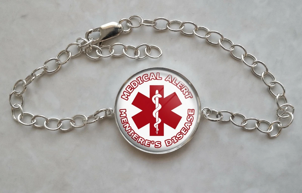 Sterling Silver Medical Charm Bracelet