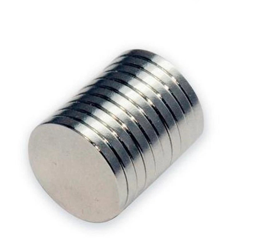 10 x Very Strong Circular Disc Neodymium Magnets 10mm x 1mm Fridge N52
