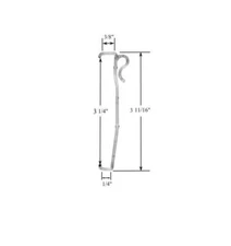 PICK-A-PACK SIZE - 3 1/4" (3.28") Single Slat VALANCE CLIPS for WOOD Mini BLINDS