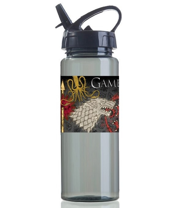 Game of Thrones House Sigil Montage Water Bottle 18 oz Stark Targaryen