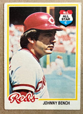 Johnny Bench 1978 TOPPS card #700! VG/EXCELLENT Condition! REDS!