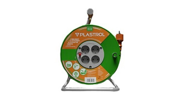 PLASTROL STANDARD LINE Trommelverl. 20m H05VV-F 3x1 4xGS Thermosich. 10A orange