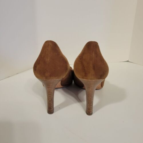 Brooks Brothers Genuine Leather Brown Suede Pumps - Picture 3 of 10