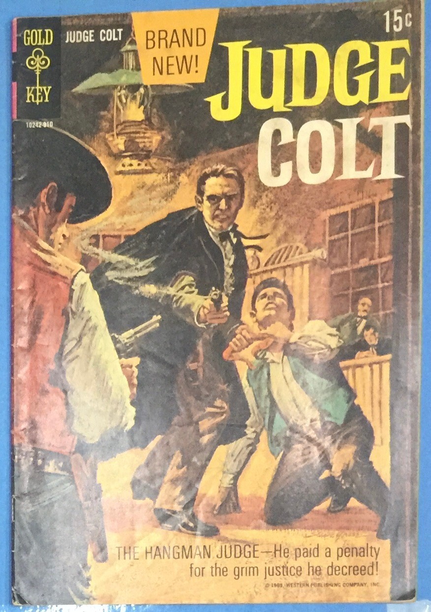 JUDGE COLT #1 1969 GOLD KEY COMICS THE HANGMAN JUDGE WESTERN GENRE
