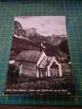 152677 VECCHIA CARTOLINA VALLE SOLDANA  CHIESA DELL ADDOLORATA CON LA SERRA 
