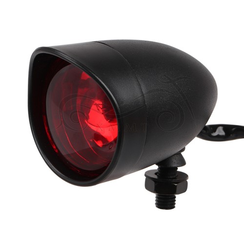 Black Front Visor Style Bullet Red Turn Signals Light For Harley Dyna Road Glide - Picture 5 of 12