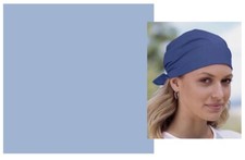 LIGHT BLUE SOLID 22" BANDANA Head Neck Wrap Scarf Scarve Handkerchief Hanky Cap
