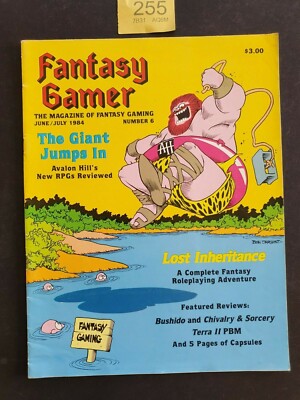 FANTASY GAMER MAGAZIN AUSGABE 6. JUNI/JULI 1984 STEVE JACKSON RUNE QUEST 3 BUSHIDO