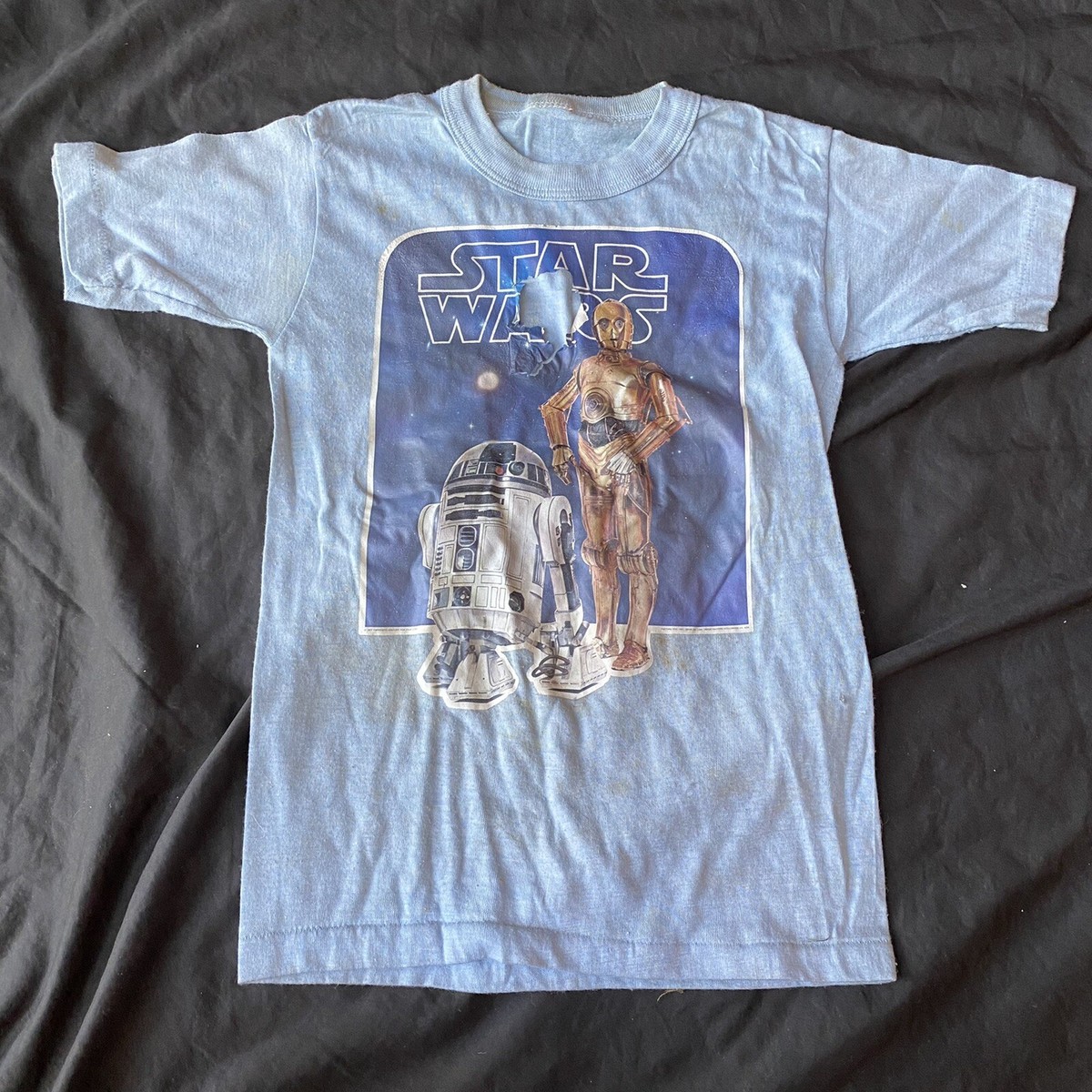 Vintage 1970s 1980 Star Wars C-3PO R2-D2 Droids T-shirt | eBay