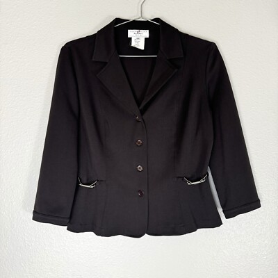 Vintage Vertigo Blazer Jacket Womens Size M Made in France