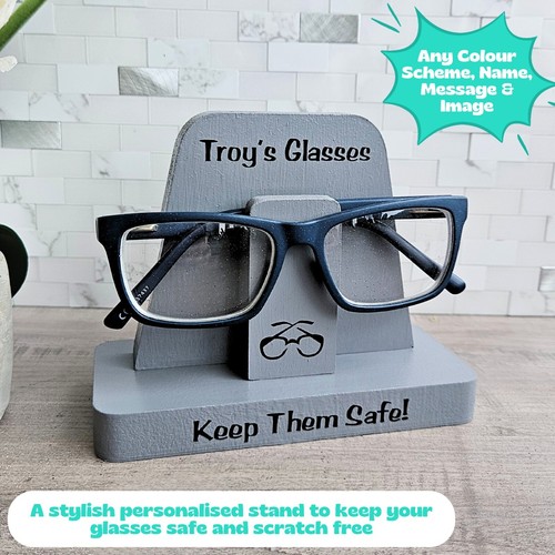 Personalised Glasses Holder Stand, Eyewear Spectacles Football Decor Christmas - Picture 2 of 24